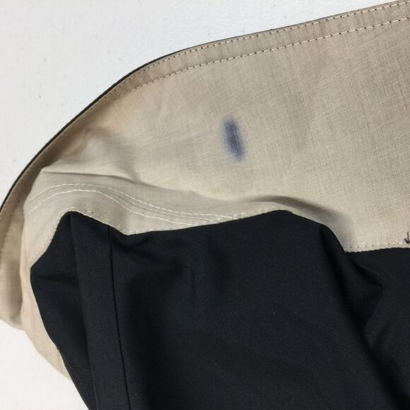 LARRY LEVINE SPORT Women's Black Water Resistant Tan Lined Coat Jacket L - Picture 11 of 13